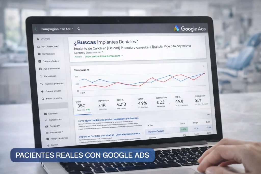 Google Ads para clínicas dentales